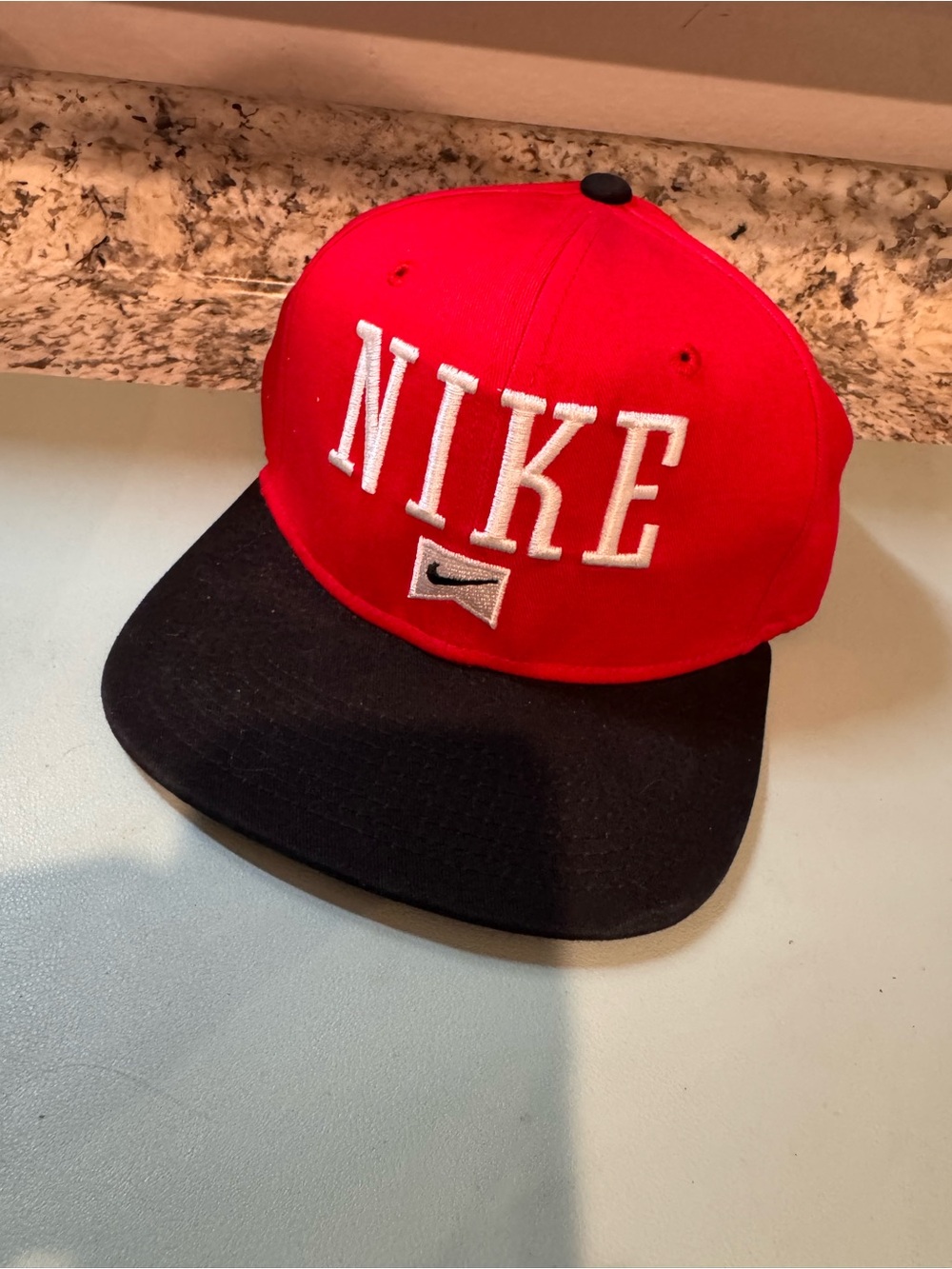 Nike Red and Black Snapback Hat